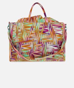 BORSA PRINTED CANVAS BEACHBAG