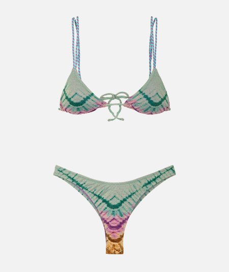 Triangle bikini swimsuit with fixed American slip Gold - Duepistudio ***** Abbigliamento, Accessori e Calzature | Uomo - Donna