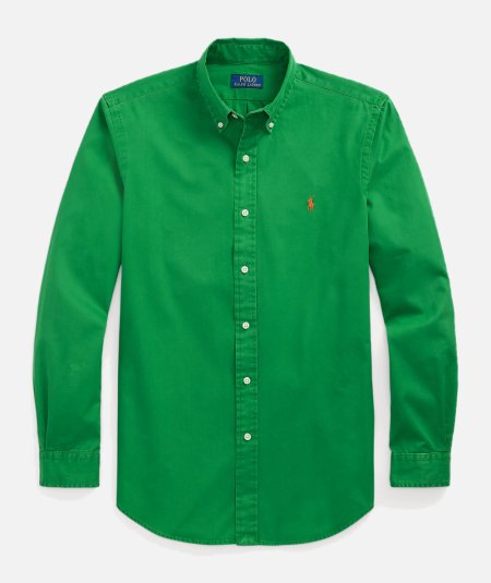 Camicia custom fit in twill