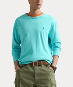 Felpa girocollo in cotone leggero