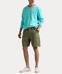 Felpa girocollo in cotone leggero