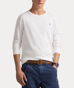 Felpa girocollo in cotone leggero
