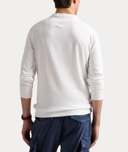Felpa girocollo in cotone leggero