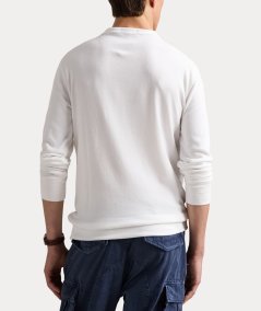 Felpa girocollo in cotone leggero