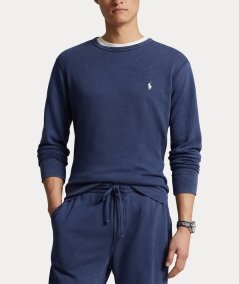 Felpa girocollo in cotone leggero