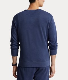 Felpa girocollo in cotone leggero