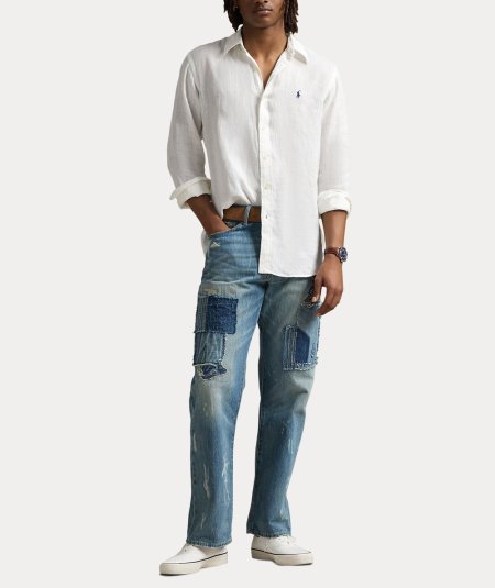 Camicia in lino slim fit