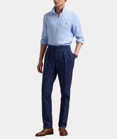 Camicia in lino slim fit