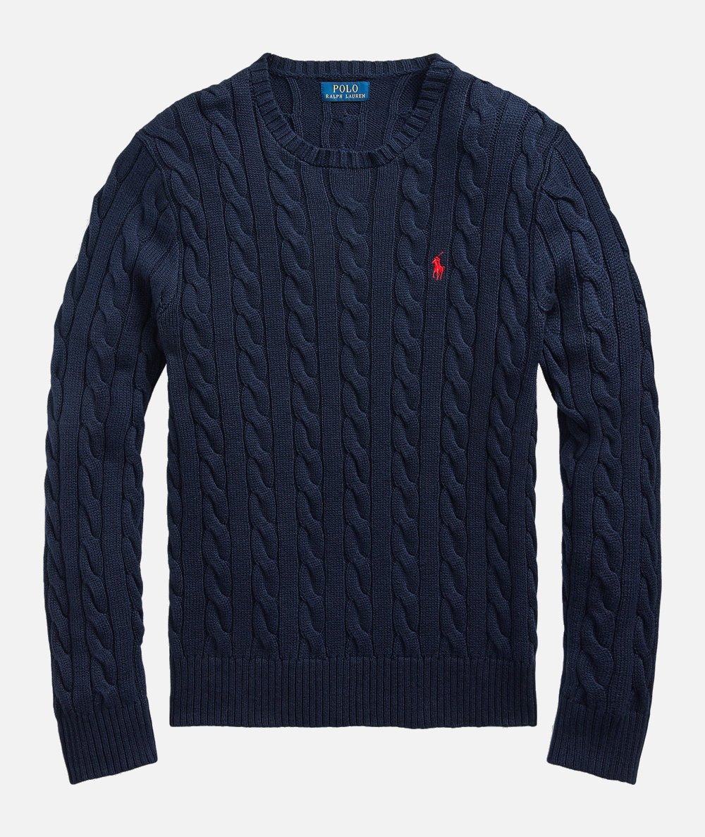 Maglia in cotone a trecce
