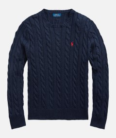 Maglia in cotone a trecce