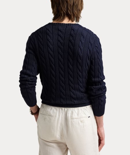 Maglia in cotone a trecce
