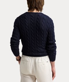 Maglia in cotone a trecce