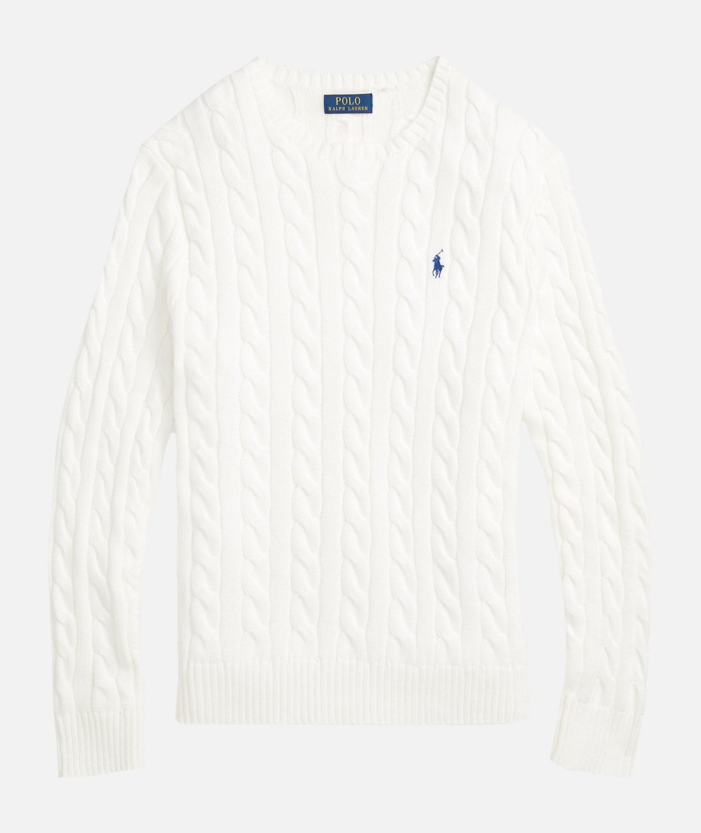 Maglia in cotone a trecce