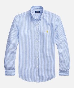 CAMICIA A RIGHE IN LINO