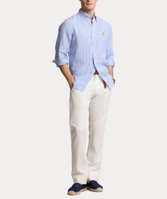 CAMICIA A RIGHE IN LINO