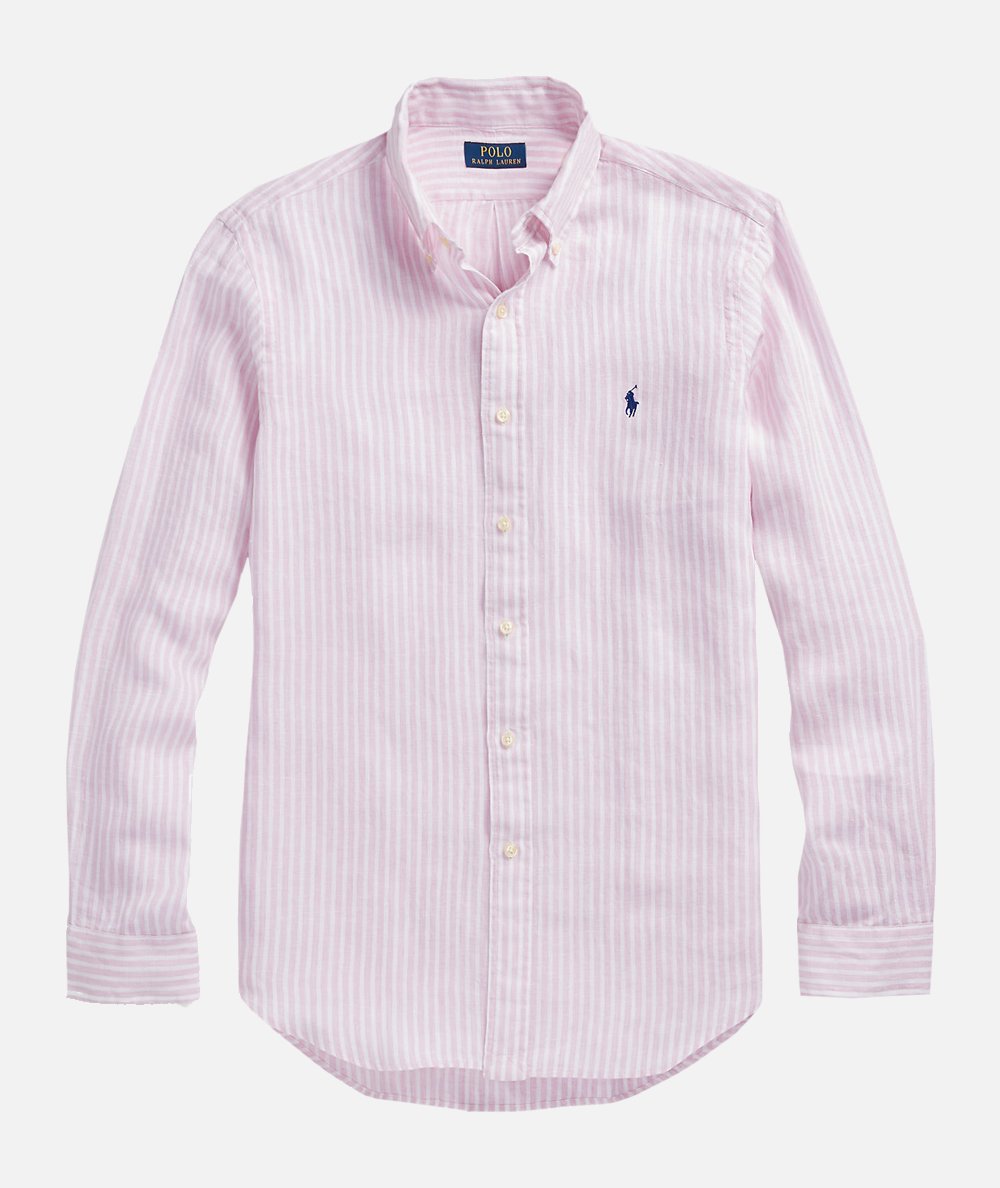 CAMICIA A RIGHE IN LINO