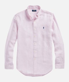 CAMICIA A RIGHE IN LINO