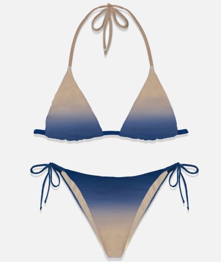 Bikini triangolo blu e rosa Leah-Marielle - Duepistudio ***** Abbigliamento, Accessori e Calzature | Uomo - Donna