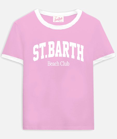T-shirt girocollo Emilie in jersey con stampa Saint Barth Beach Club - Duepistudio ***** Abbigliamento, Accessori e Calzature | Uomo - Donna