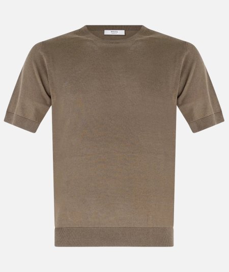 T-shirt manica corta in maglia di cotone e seta - Duepistudio ***** Abbigliamento, Accessori e Calzature | Uomo - Donna