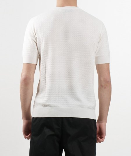 T-shirt manica corta, punto rettan, in maglia di cotone
