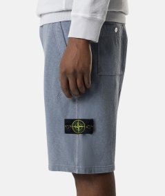 Bermuda con effetto fiammato e tasche