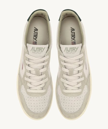 Sneakers medalist low tricolor in suede