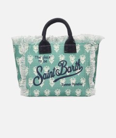 Borsa Mini Vanity in canvas di cotone