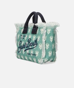 Borsa Mini Vanity in canvas di cotone