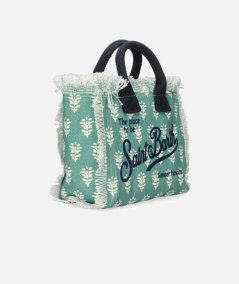 Borsa Mini Vanity in canvas di cotone