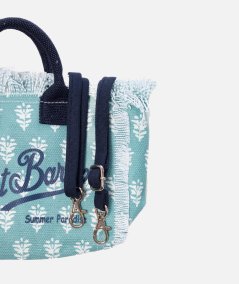 Borsa Mini Vanity in canvas di cotone