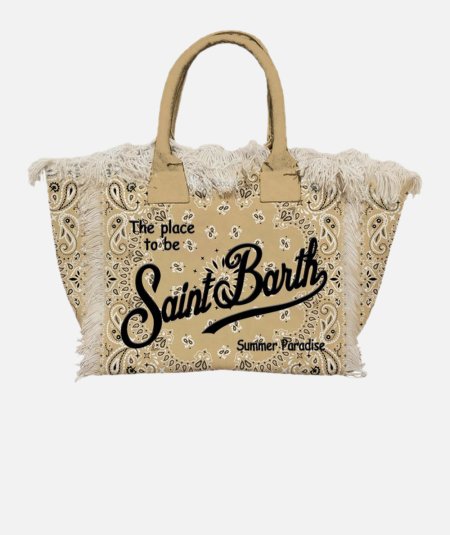 Borsa a spalla Vanity in canvas con stampa bandana - Duepistudio ***** Abbigliamento, Accessori e Calzature | Uomo - Donna