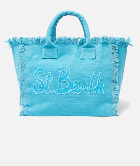 Borsa tote Vanity in tela di cotone con toppa con logo - Duepistudio ***** Abbigliamento, Accessori e Calzature | Uomo - Donna