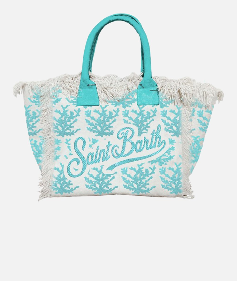 Borsa a spalla Vanity in canvas di cotone