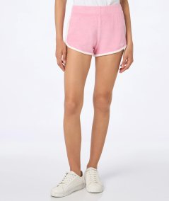 Shorts da donna pull up in spugna di cotone