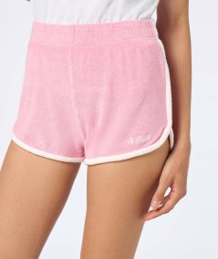 Shorts da donna pull up in spugna di cotone