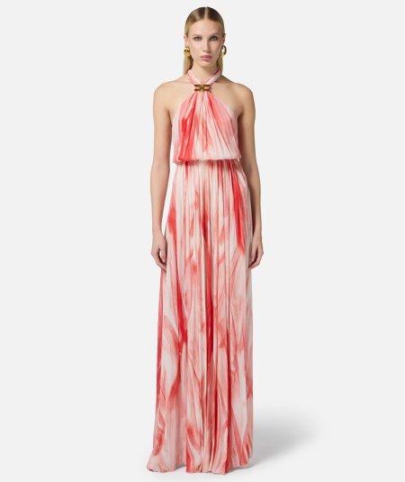 Abito Red Carpet in viscosa con stampa tulle - Duepistudio ***** Abbigliamento, Accessori e Calzature | Uomo - Donna