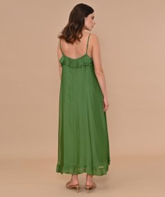 Abito in chiffon misto seta