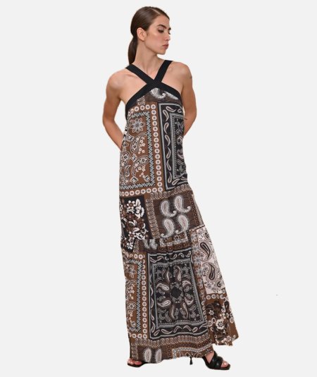 Abito lungo stampato - Duepistudio ***** Abbigliamento, Accessori e Calzature | Uomo - Donna