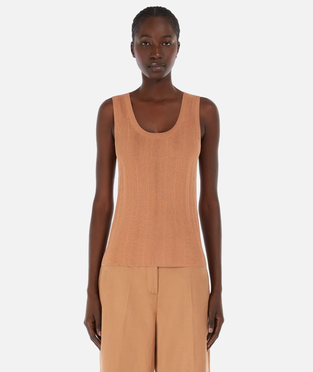Maglia Top Ceylon in filato di viscosa