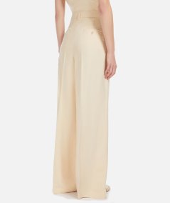 Pantalone Veliero ampio in viscosa e lino