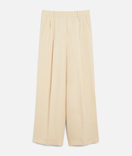 Pantalone Veliero ampio in viscosa e lino