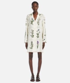 Abito in crepe de chine stampato