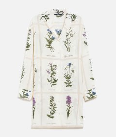 Abito in crepe de chine stampato