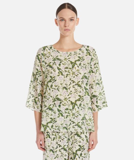 Ginnico crewneck silk blouse - Duepistudio ***** Abbigliamento, Accessori e Calzature | Uomo - Donna