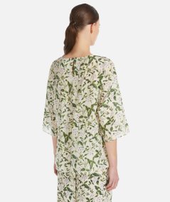 Ginnico crewneck silk blouse