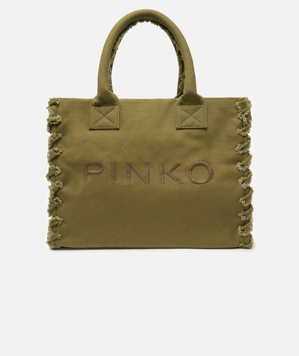 BORSA BEACH SHOPPING CANVAS RICICLATO