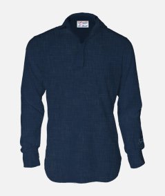 CAMICIA LINEN 60 MERINE BLUE