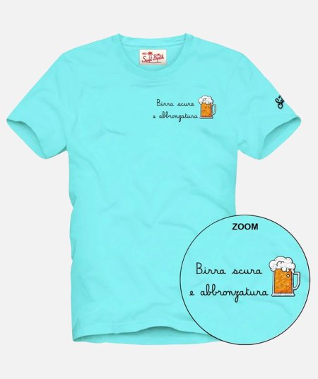 T-shirt Portofino Birra scura e abbronzatura - Duepistudio ***** Abbigliamento, Accessori e Calzature | Uomo - Donna