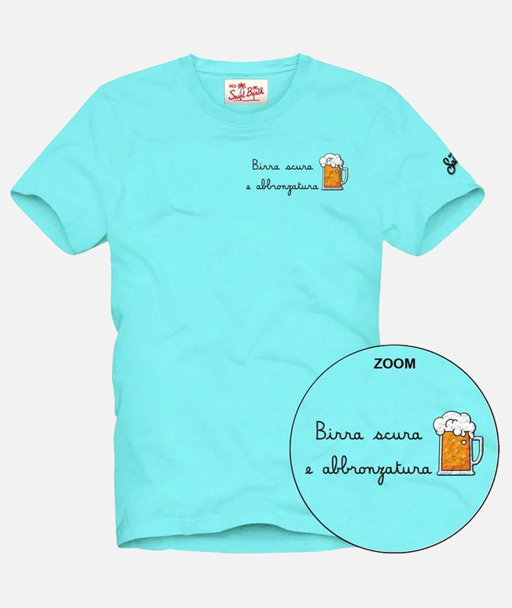 T-shirt Portofino Birra scura e abbronzatura